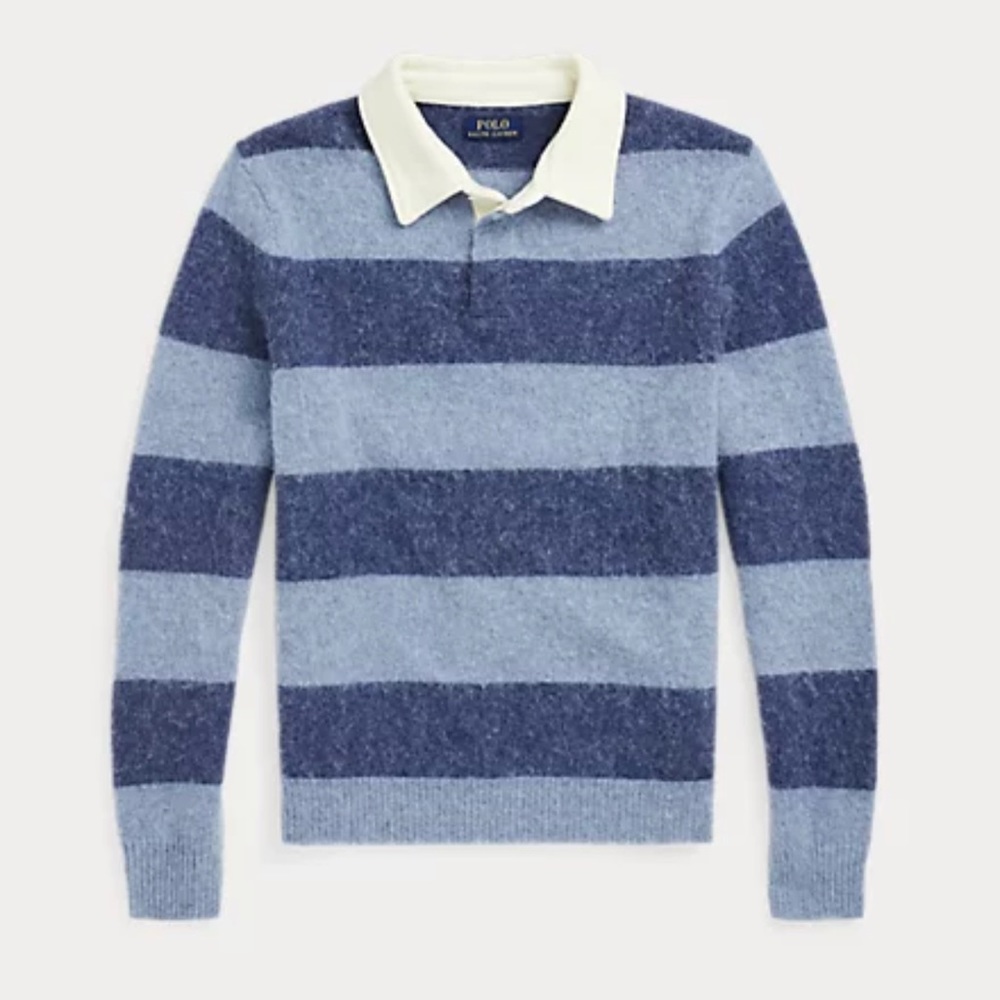 Ralph Lauren Striped Wool Rugby Sweater